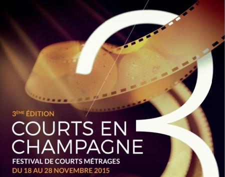 affiche 3ème édition du Festival Courts en Champagne : le court métrage à l'honneur ! 