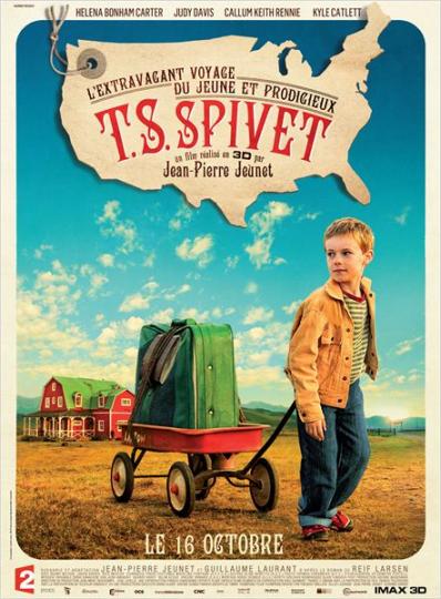 affiche L’Extravagant voyage du jeune et  prodigieux TS Spivet 3D