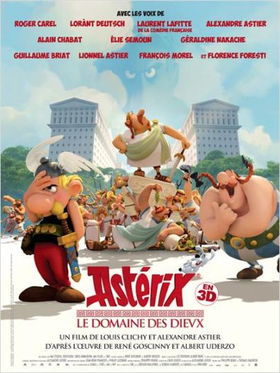affiche Astérix Le domaine des dieux