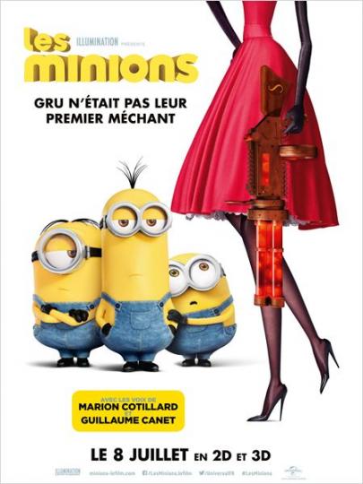 affiche Les Minions 3D 