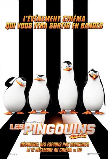 affiche Les pingouins de Madagascar