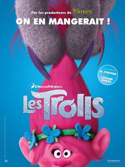 affiche Les Trolls 3D
