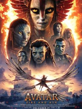 affiche du film Avatar : De feu et de cendres