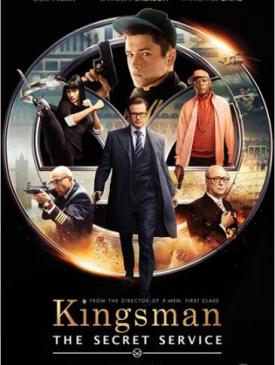 affiche du film Matthew Vaughn, Taron Egerton et Colin Firth pour Kingsman